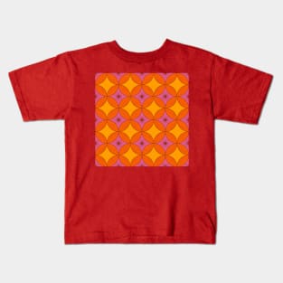 Summer Vintage Circles Kids T-Shirt